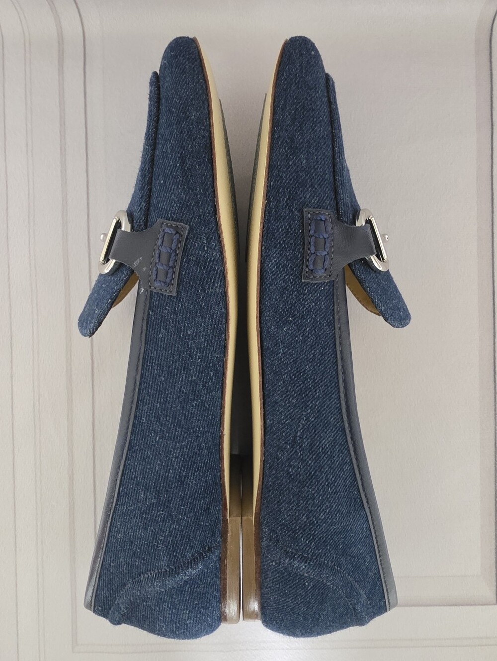 Talbots Denim Bit Slip-On Loafers - Picture 9 of 14